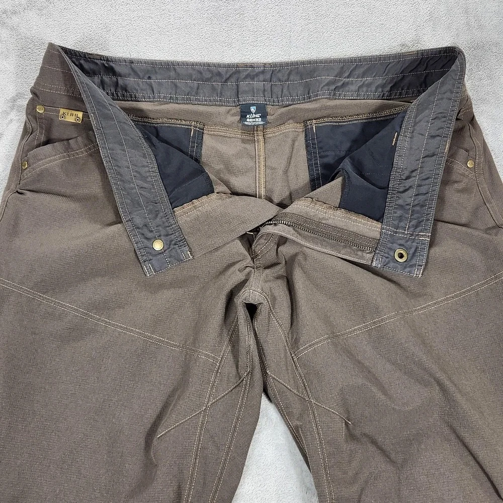 Kuhl Silencr Pants Mens 40x32 Brown Canvas Regular Fit Workwear Hiking Outdoor